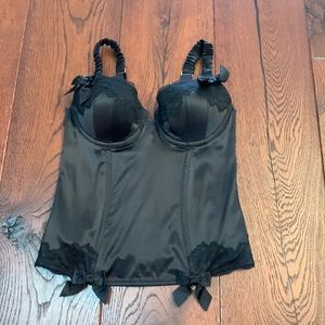 La senza black Lacey corset